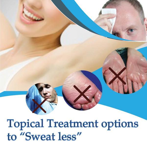 Topical Treatment options to “Sweat less”