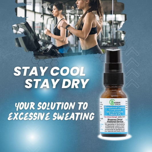 BiosenseClinical Glycopyrrolate Topical Spray - shop at DrysolDepot.com